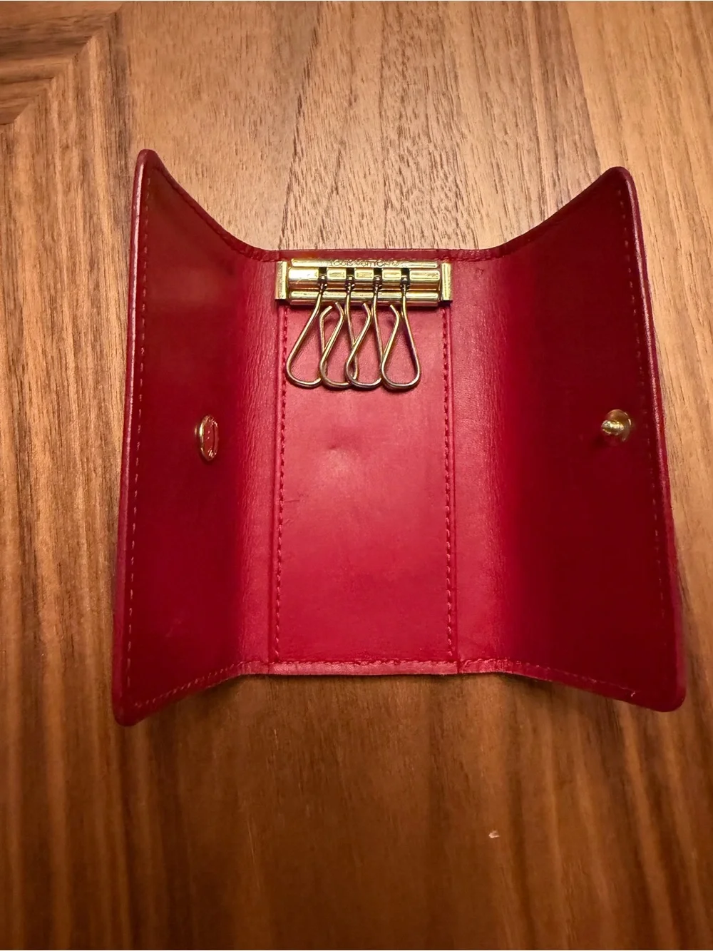 Vintage Louis Vuitton Multiclés 4 key holder in Castilian Red Epi leather